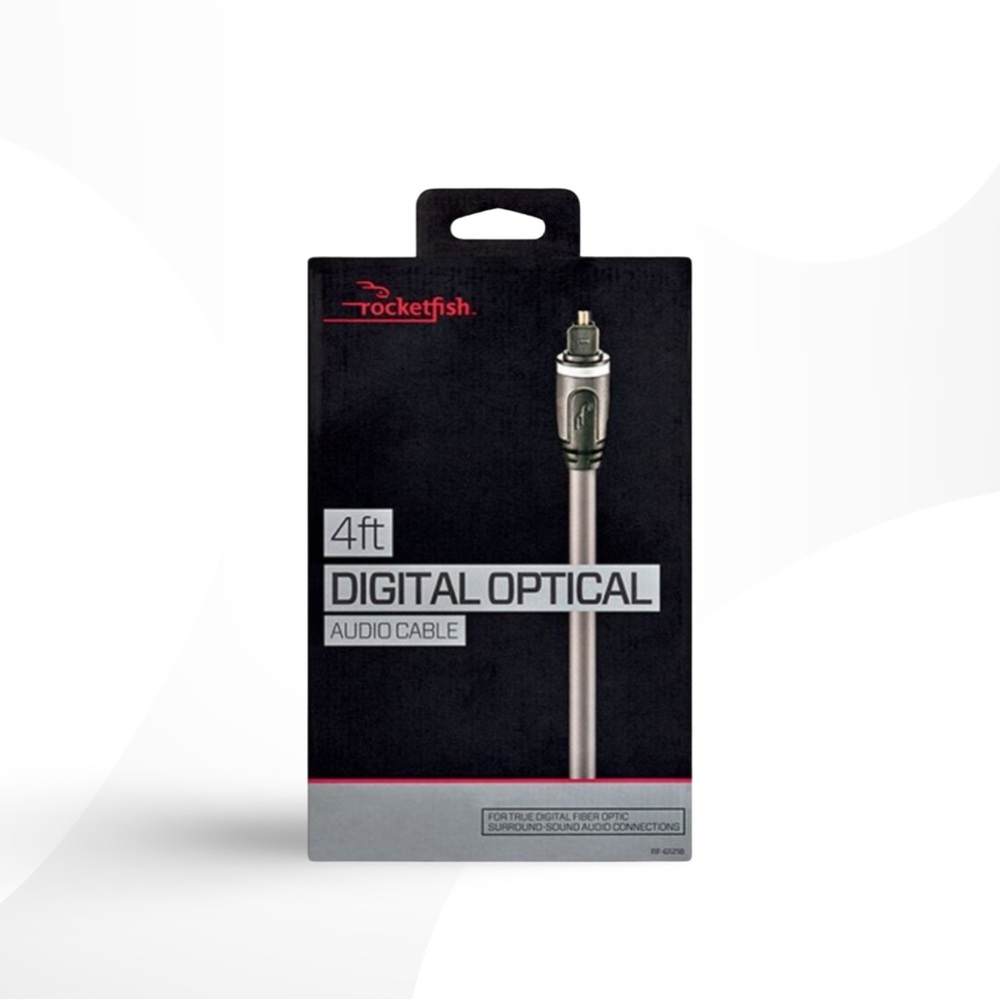 NWT ROCKETFISH 1.2M (4 FT.) DIGITAL OPTICAL AUDIO CABLE (RF-G1218-C)